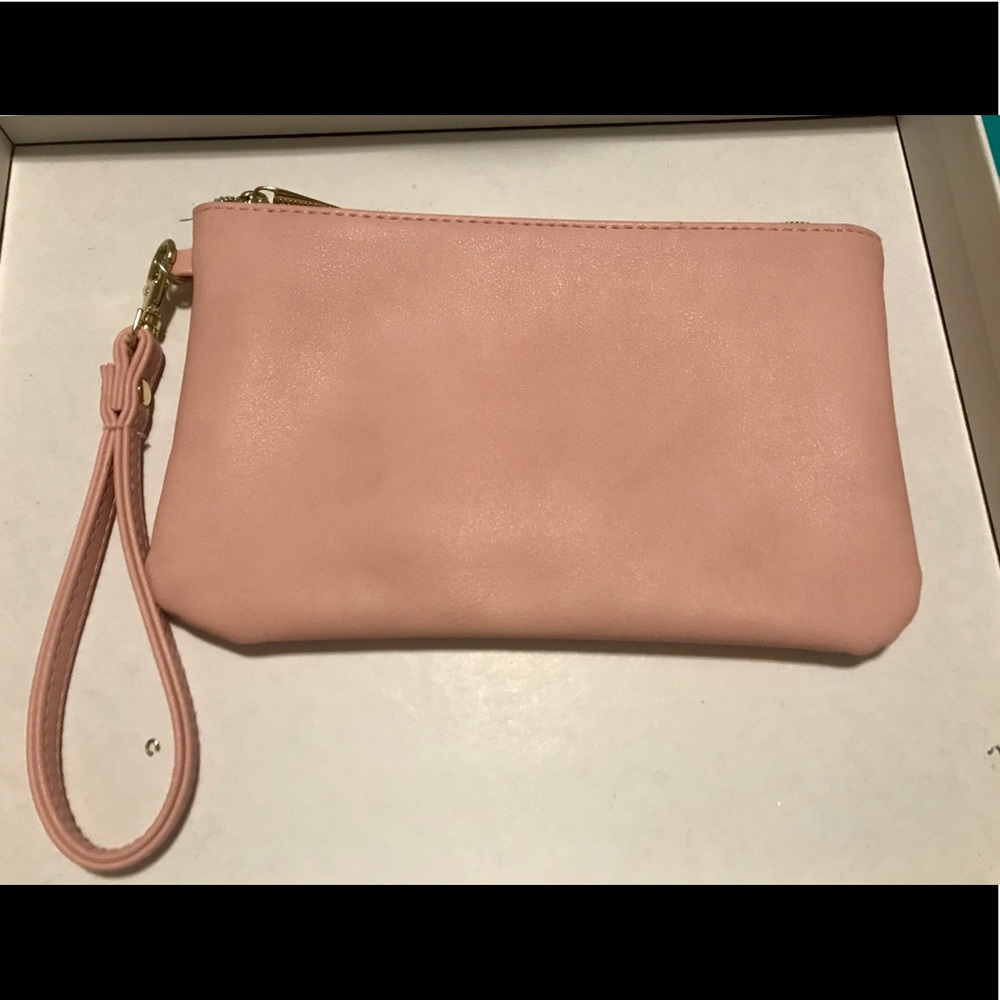 Light Pink Charging Wristlet/Clutch for iPhone